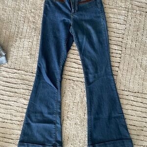 Women's Blue Flared Jeans